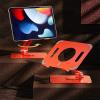 Adjustable Aluminum Alloy Tablet Computer Bracket Rotating Support Tablet Computer Table Portable Metal Bracket Cooling Bracket (Color : A) view 3