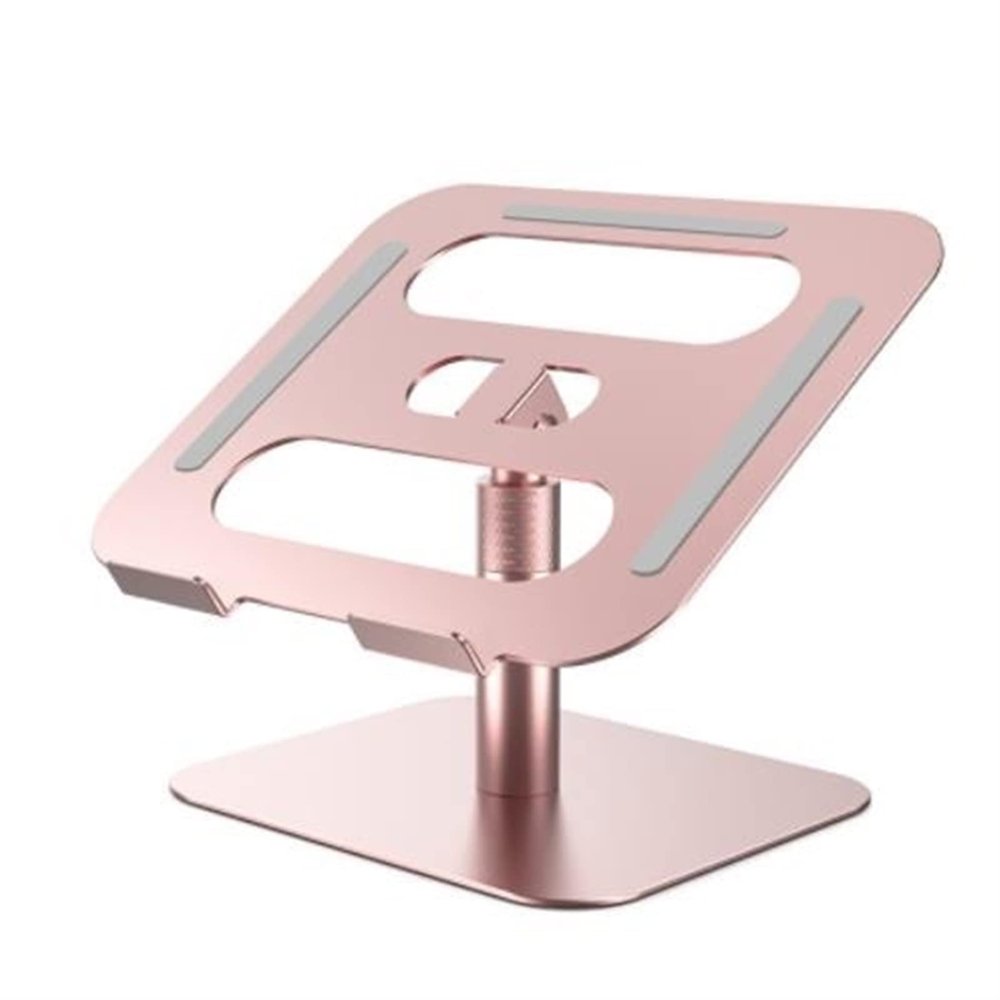 Zhjlut Table Laptop Stand Compatible for Notebook Holder Foldable Aluminum Desk Portable Adjustable Accessories (Color : Pink)