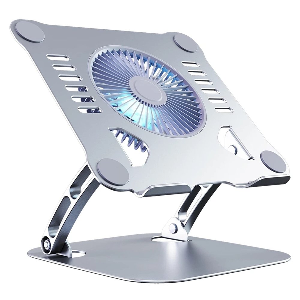 Aluminum Laptop Stand with Cooling Fan for Tablet Bracket Notebook Holder Support Gaming Laptop Accessories (Color : B)