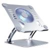 Aluminum Laptop Stand with Cooling Fan for Tablet Bracket Notebook Holder Support Gaming Laptop Accessories (Color : B) view 1