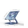 Aluminum Laptop Stand with Cooling Fan for Tablet Bracket Notebook Holder Support Gaming Laptop Accessories (Color : B) view 2