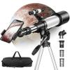 A-Maker Telescope for Astronomy Beginners (16X-120X),70mm Caliber, The Perfect Astronomical Observation Equipment for Beginners- Portable Telescope with Carrying Case, Smartphone Adapter view 1