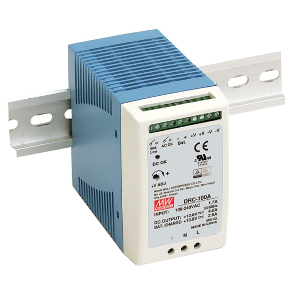 Mean Well DRC-100A DRC-100B 100W Single Output with Battery Charger (UPS Function) (DRC-100B)