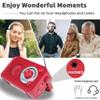 D218 Portable Radio AM FM SW Vintage Radio Receiver Retro BT Speaker Red view 3