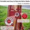 D218 Portable Radio AM FM SW Vintage Radio Receiver Retro BT Speaker Red view 4