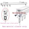 Heavy Duty Slide Ceiling Track, Curtain Rail with Mute Rollers, Ceiling Curtain Track for Bay Window, Curtain Track Rail Fixings, Mount to Ceiling Or Wall, Suitable for Living Room and Shower Room (C view 2
