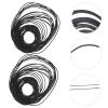 NOLITOY 4packs Recorder Cassette Belt Tape Cassette Machine Belt Rubber High Traction Non-deforming view 2