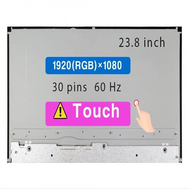 23.8" Screen Replacement for HP Pavilion All in One 24-X 24-XA0011NQ 30 pin FHD 19201080 LCD Touch Display Panel