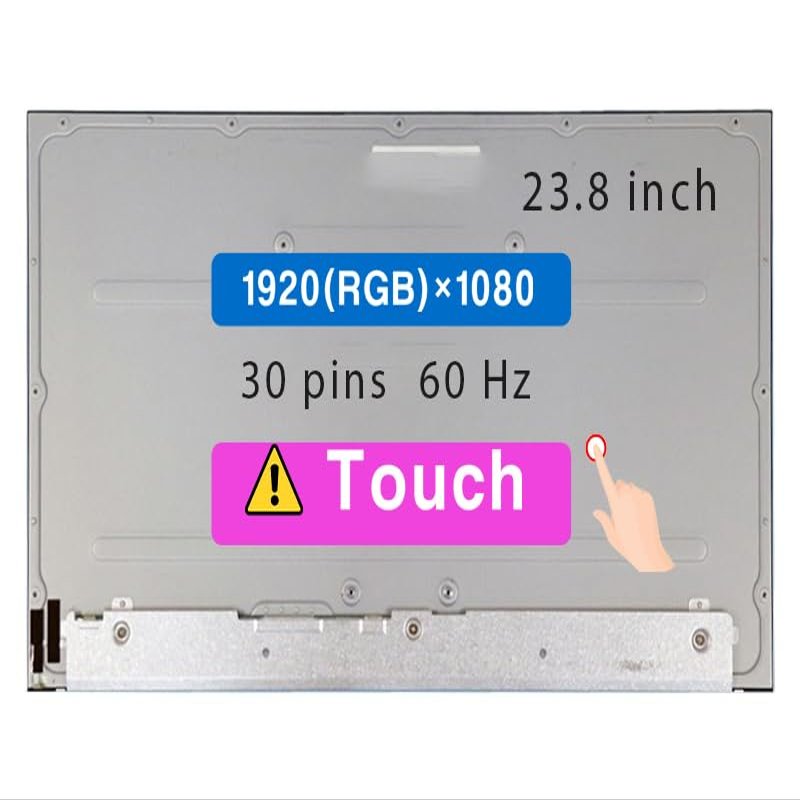 23.8" LCD Touch Screen Replacement LM238WF5-SSE5 LM238WF5(SS)(E5) for HP 1000G2EO All in One T i58500T 30 pin FHD 1920 * 1080 Display Panel