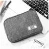 Didiseaon 2pcs Travel Cable Storage Bags Data Cable Organizer Pouches for Earphones and Chargers Versatile Travel Accessories for Electronics Grey view 3