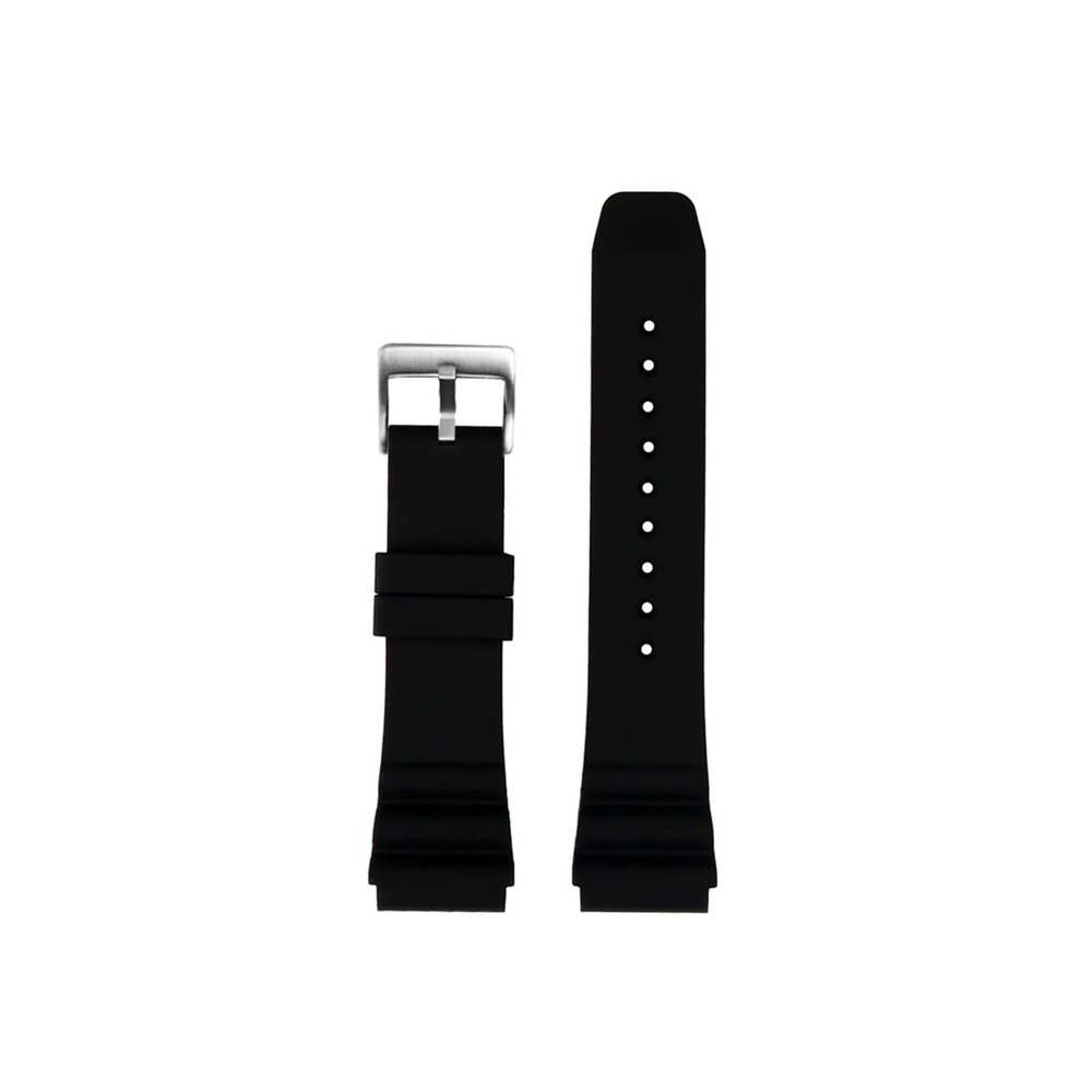 IEAMAIGE Silicone Strap 22mm Fir for CASIO Diving Watch MDV-106 MDV-107 MTP-VD01D Efr-303l Watchband Green Men's Wrist Band(Black Silver_22mm)