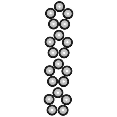 DOITOOL 20pcs Portable Pinch Rollers for Tape Recorders and Audio Devices Bearing Rollers for Video and Radio Replacement Parts for Personal Stereos and Car Recorders