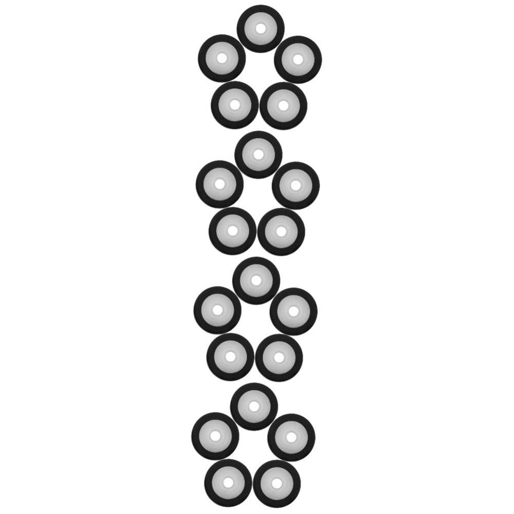 DOITOOL 20pcs Portable Pinch Rollers for Tape Recorders and Audio Devices Bearing Rollers for Video and Radio Replacement Parts for Personal Stereos and Car Recorders