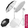 43" Translucent White Soft Umbrella & Silver Reflector Diffuser Umbrella for Studio/Outdoor Photo and Video Lighting Accessories view 2