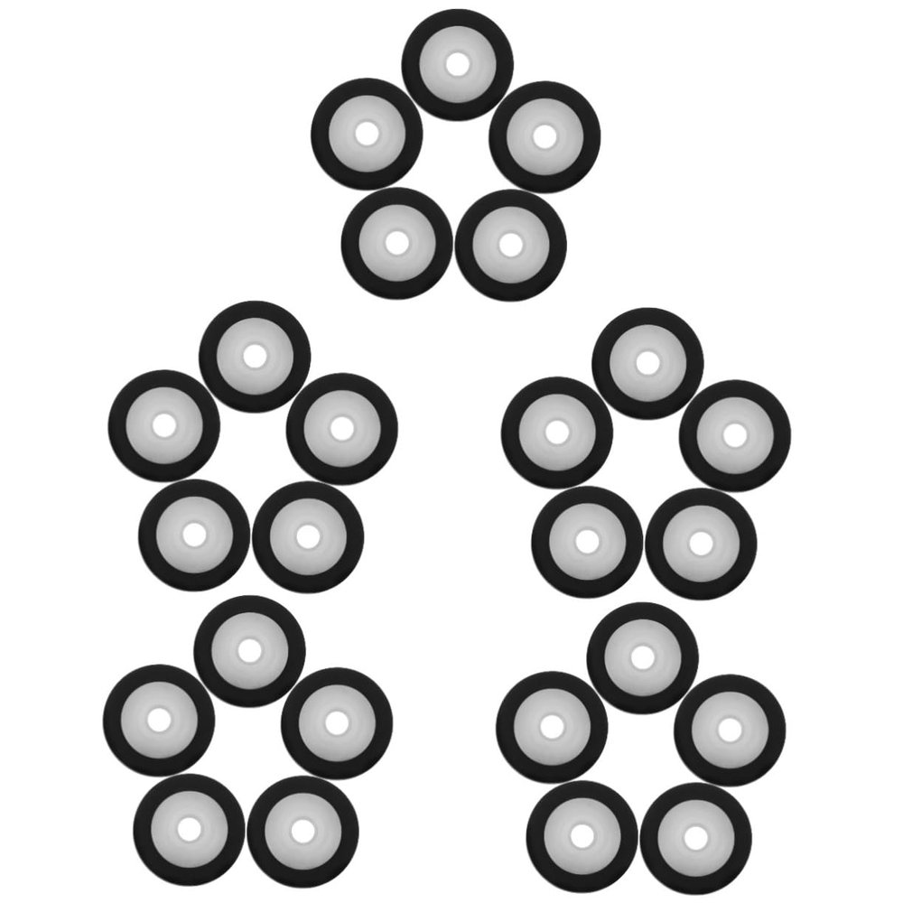DOITOOL 25pcs Pinch Roller for Audio and Video Recorders Cassette Deck Pressure Roller for Tape Stereo Players Compact and Wear-Resistant Design