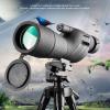 25-75X60 Monocular Telescope for Bird Watching, Hunting, Hiking with Tripod Black view 2