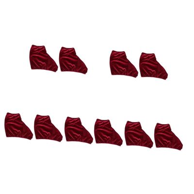 NOLITOY 5pairs Elastic Skating Boot Covers Polyester Ice Skate and Roller Hockey Shoe Protectors Comfortable and for Figure Skating and Ice Sports