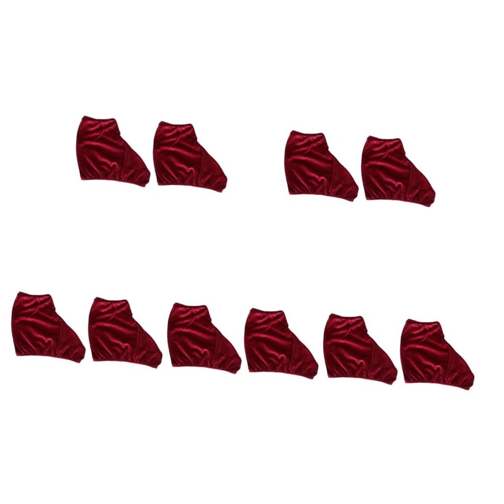 NOLITOY 5pairs Elastic Skating Boot Covers Polyester Ice Skate and Roller Hockey Shoe Protectors Comfortable and for Figure Skating and Ice Sports