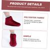 NOLITOY 5pairs Elastic Skating Boot Covers Polyester Ice Skate and Roller Hockey Shoe Protectors Comfortable and for Figure Skating and Ice Sports view 3