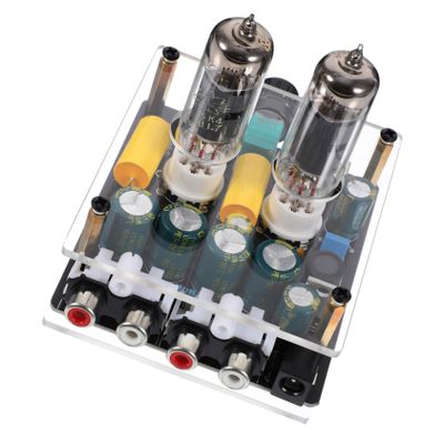 Gatuida Tube Amplifier Vacuum Electron Tube Valve Preamp Preamplifier for Home Theater System Pre-amp for Phonograph Tube Preamp Phono Preamp for Turntable Dc Glass HiFi Preamplifier Board