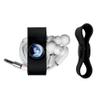Cat in Moon Headphone Earbud Cord Wrap - Charging Cable Manager - Wire Organizer Set of 2 - Black view 2