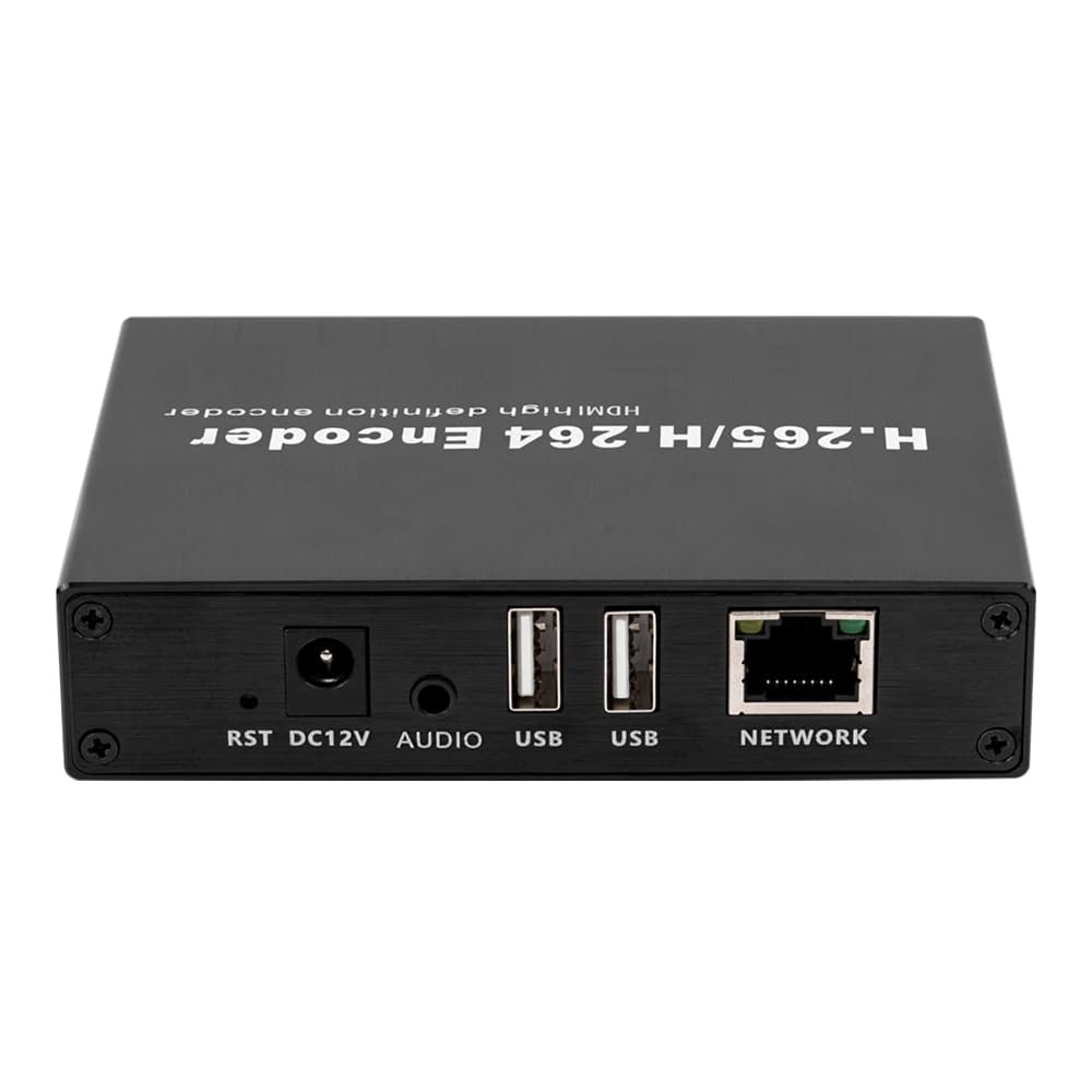 EXVIST H.265 1080P HDMI Video Encoder/Decoder, USB2.0 for 1080P Webcam, RTSP Video Decoder, Compatible with ONV/HK, Live Stream Network Decoder for YouTube, Facebook, Wowza, Twitch