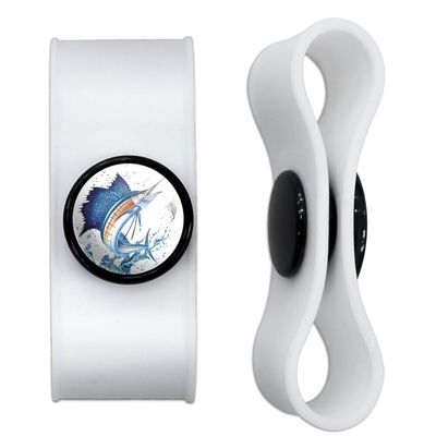 Sailfish Fishing 4 Headphone Earbud Cord Wrap - Charging Cable Manager - Wire Organizer Set of 2 - White