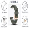 AXPTI 20mm Watch Band Replacement For Garmin Fenix 5S/5S Plus/6S/7S/Instinct 2S/D2, Quick Fit Soft Silicone Strap With Rose Gold Buckle Breathable Waterproof Wristband (Color : Navy, Size : MK2S) view 2