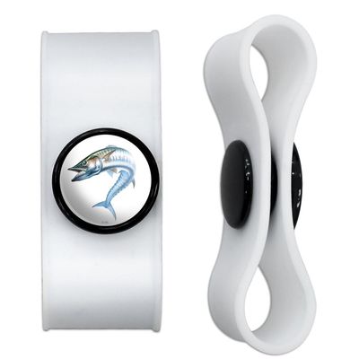 Kingfish Fishing Headphone Earbud Cord Wrap - Charging Cable Manager - Wire Organizer Set of 2 - White