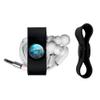 Coral Reef Dolphin and Sea Turtle Headphone Earbud Cord Wrap - Charging Cable Manager - Wire Organizer Set of 2 - Black view 2