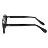 JOVAKIT Retro Octagon Frame Glasses for Women Men Vintage Polygon Non-prescription Clear Lens Eyeglasses (Black) view 3