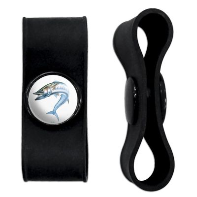 Kingfish Fishing Headphone Earbud Cord Wrap - Charging Cable Manager - Wire Organizer Set of 2 - Black