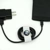White Wolf Pack Moon Headphone Earbud Cord Wrap - Charging Cable Manager - Wire Organizer Set of 2 - White view 4