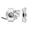 Blue Dragons in The Sky Castle Headphone Earbud Cord Wrap - Charging Cable Manager - Wire Organizer Set of 2 - White view 2