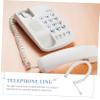 Gatuida 2pcs Coiled Telephone Cords and Flexible Landline Phone Accessories for Use Soft Design Reduces Compatible Standard Telephones view 2