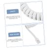 Gatuida 2pcs Coiled Telephone Cords and Flexible Landline Phone Accessories for Use Soft Design Reduces Compatible Standard Telephones view 4