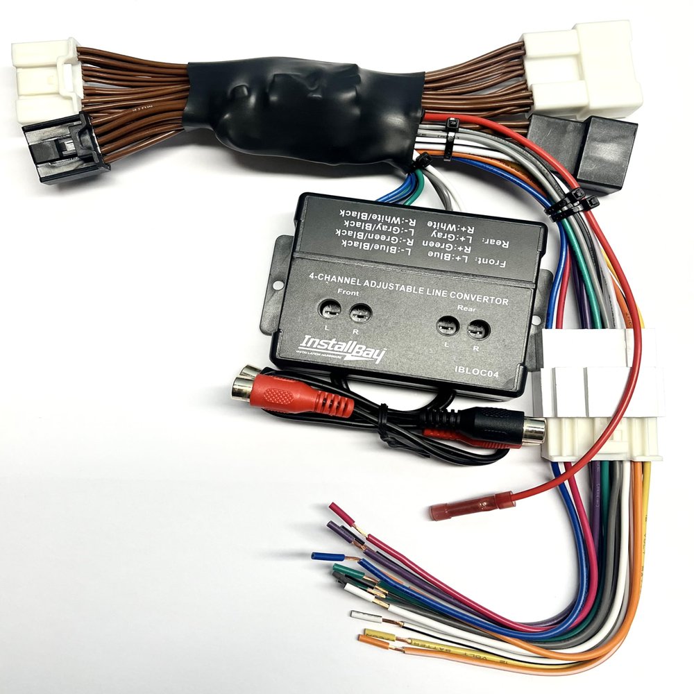 4 Channel Add an Amp Amplifier Adapter to Factory Car Stereo Radio Made for Toyota: 2020-2023 Tacoma/Tundra/4 Runner/Corolla +More - No Factory JBL/Amp