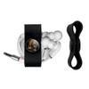 Black Cat Time Clock Headphone Earbud Cord Wrap - Charging Cable Manager - Wire Organizer Set of 2 - Black view 2