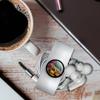 Horned Lizard and Flowers Headphone Earbud Cord Wrap - Charging Cable Manager - Wire Organizer Set of 2 - White view 3