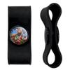 Red Panda Flowers and Birds Headphone Earbud Cord Wrap - Charging Cable Manager - Wire Organizer Set of 2 - Black view 1