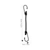FAVOMOTO 4PCS Heavy Duty Mini Bungee Cords with Hooks - Black Short Bungee Cords Hooks Elastic Straps Bike Rack Straps Fixing Rope Motorcycle for Luggage Camping Securing Gear view 2