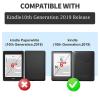 BFDHGQZC for 6" All New Kindle 10th Generation 2019 Release,Shockproof Stand Protive Cover with Pen Holder and Auto Wake/Sleep for Kindle 10th 2019 Signature Edition,Fox Flowers view 2