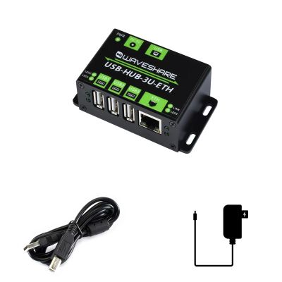 TUOPUONE Industrial Grade Multifunctional USB HUB Extending 3X USB Ports and 100M Ethernet Port Suitable for Industrial/Office Environments