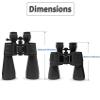 DirectNine Basics 10-380X100 Professional Telescope HD Powerful Binoculars Night Vision Waterproof Long-Distance Binoculars for Outdoor Bird Watching Camping Travel,C view 3