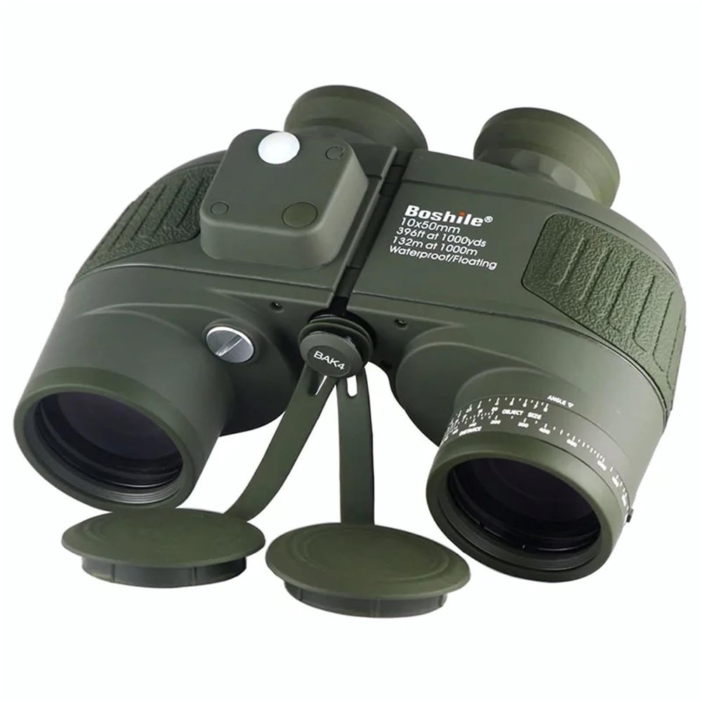 10X50 Binoculars Professional Waterproof Digital Compass Telescope Powerful Night Vision for Hunting Outdoor Bird Watching Camping Travel,Green