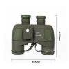10X50 Binoculars Professional Waterproof Digital Compass Telescope Powerful Night Vision for Hunting Outdoor Bird Watching Camping Travel,Green view 3