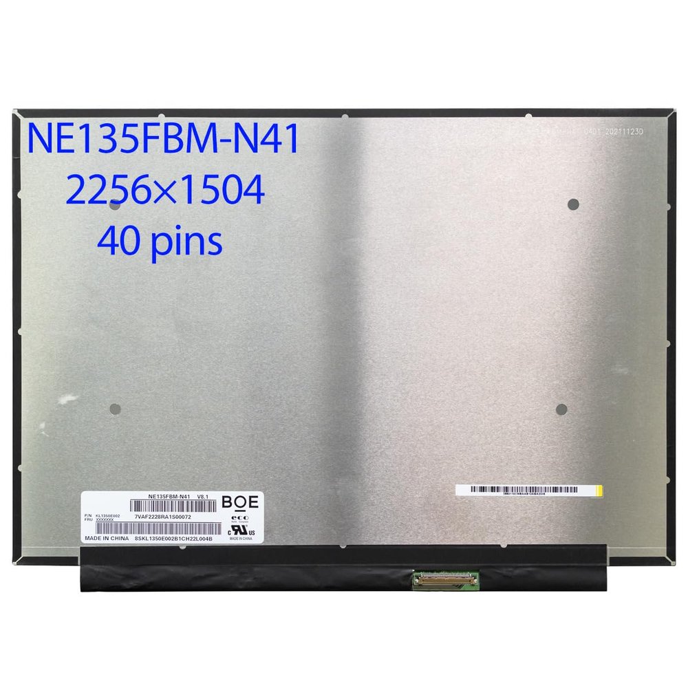 13.5" for Acer Swift 3 SF313-52 SF313-53 N19H3 Laptop Display LCD LED Screen NE135FBM-N41 V8.1 EDP 40Pins 2256x1504 100% sRGB
