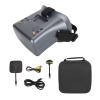 Vikye 4.3 Inch LCD Monitor FPV Video Glasses Dual Antenna 92% Transparent Lens Automatic Search Function Built in 2000mAh Battery view 1