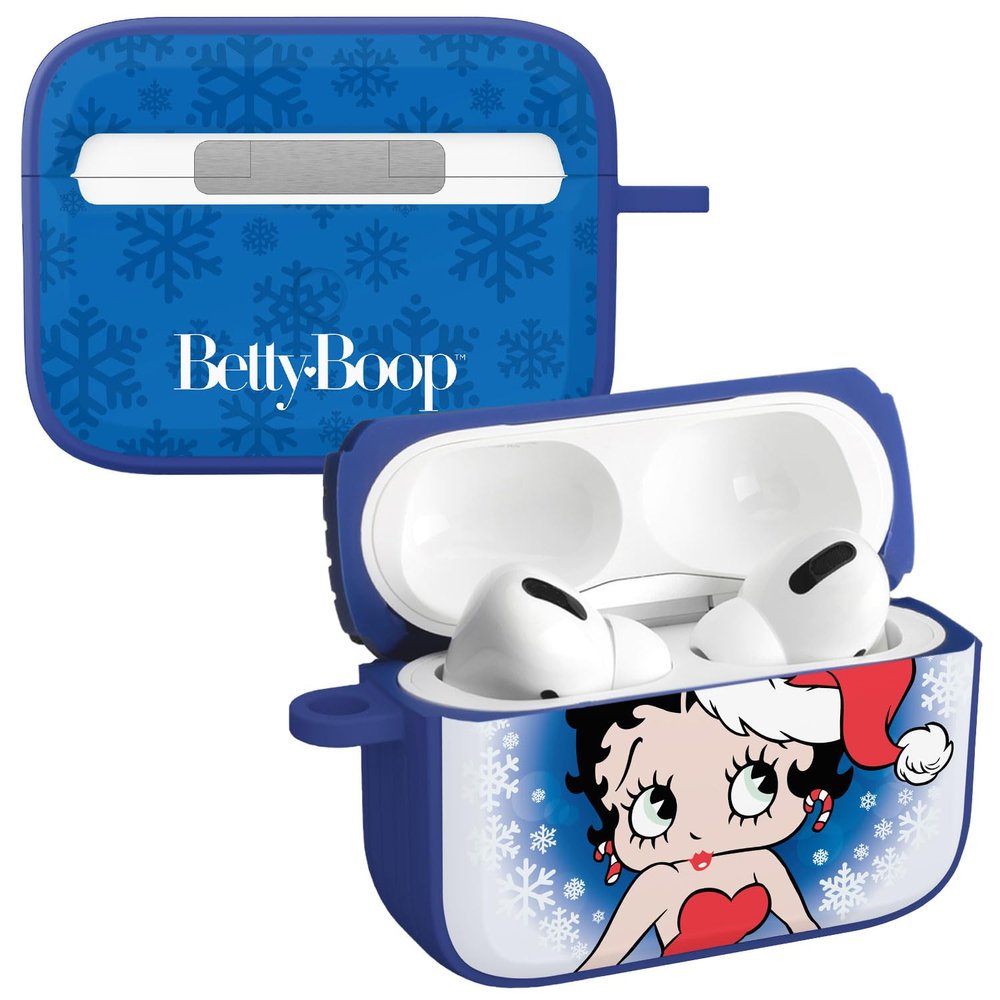 Affinity Bands Betty Boop Happy Holidays HDX Case Cover Compatible with Apple AirPods Pro 1 & 2 (Snowflake)