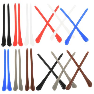 JOINPAYA 12pairs Silicone Eyeglass End Tips Anti-Slip Ear Grips for Glasses Cushions for Comfort Suitable for Sports Work and Daily Use Grey
